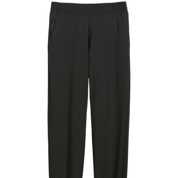 Athleta Textured Brooklyn Joggers size 0 Black - Picture 2 of 9